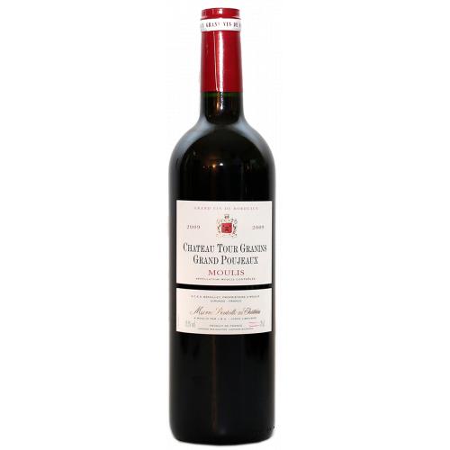 Chateau Tour Granins Grand Poujeaux Moulis en Médoc, 2016, Bordeaux, Frankrijk, Rode Wijn