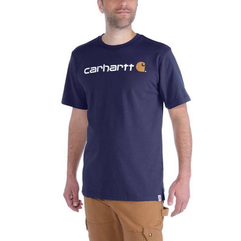 Core Logo Navy T-Shirt Heren