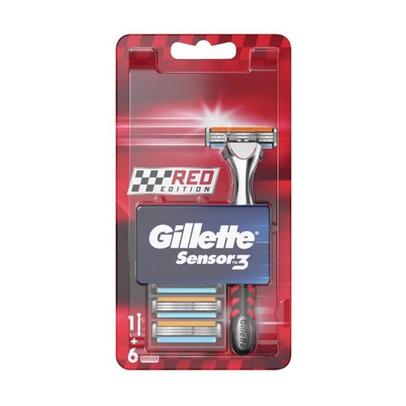 Gillette Sensor 3 Scheermes Red Edition - 6 Mesjes