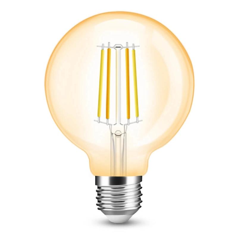 Zigbee led filament lamp dual white 7w e27 fitting amberkleurig