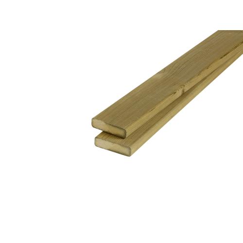 Vuren plank | 18 x 70 mm | Groen geïmpregneerd | 180 cm