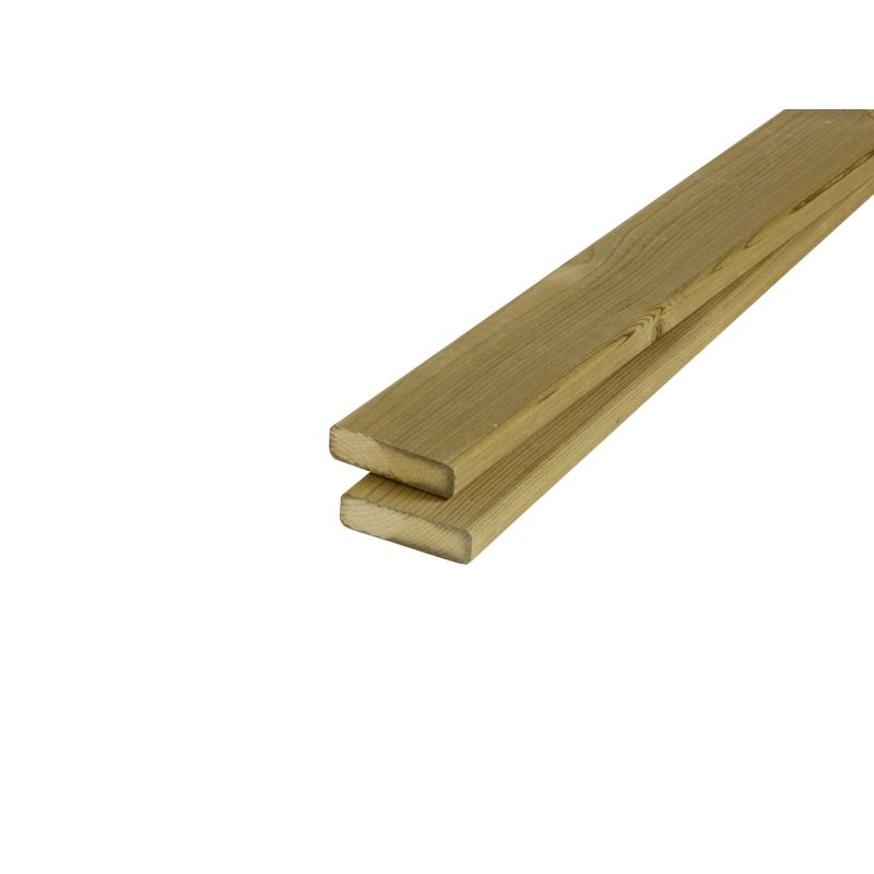 Vuren plank | 18 x 70 mm | Groen geïmpregneerd | 180 cm