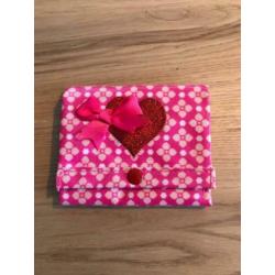Portemonnee van Zebra Trends – roze met wit patroon