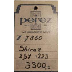 Perzisch tapijt Shiraz met certificaat 297 X 223