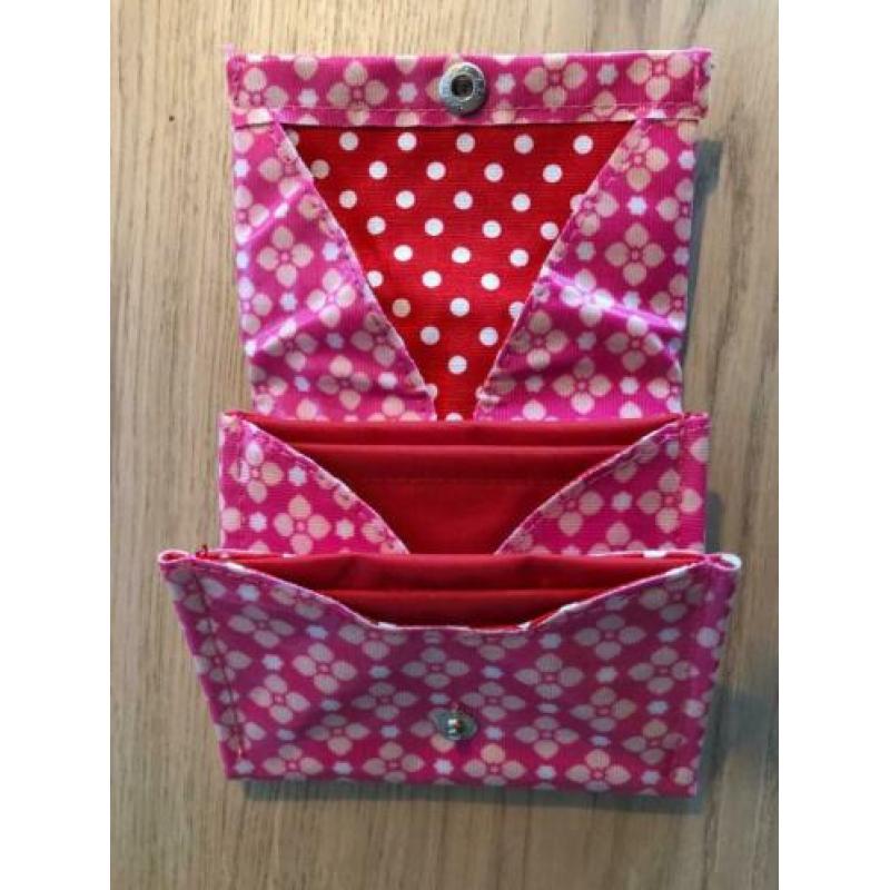 Portemonnee van Zebra Trends – roze met wit patroon