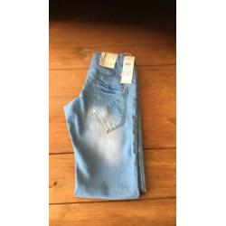 Name It light blue denim 164 14 jaar knoopsgatelastiek NIEUW
