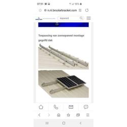 l type zonnepaneel steun - 60 stuks
