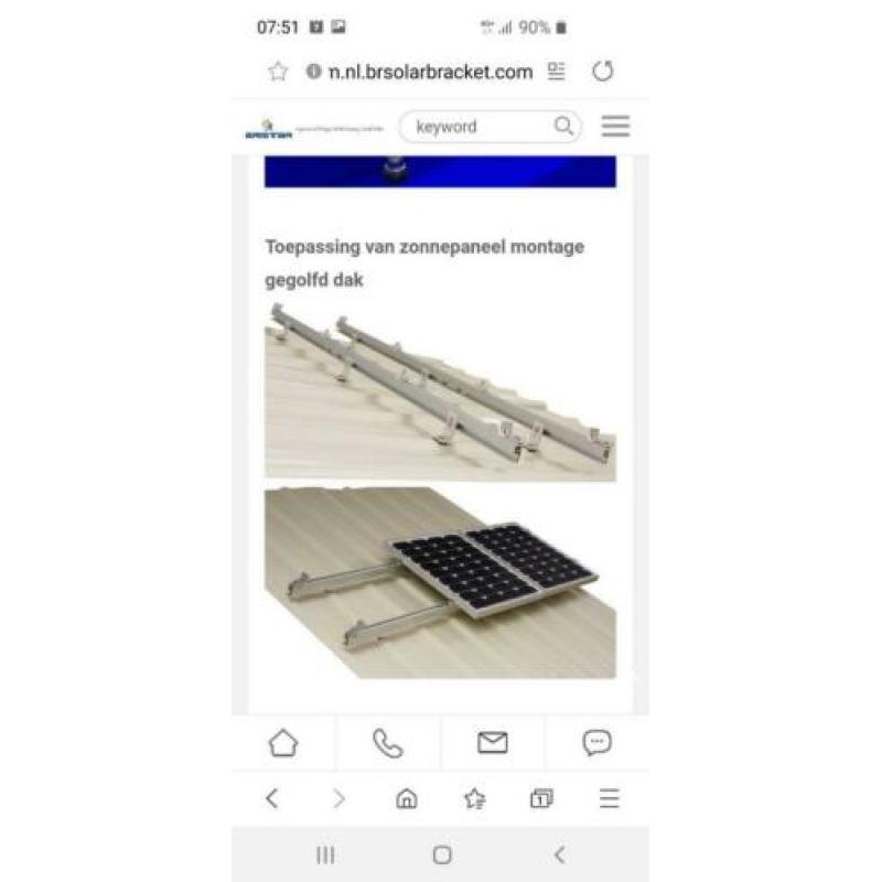 l type zonnepaneel steun - 60 stuks