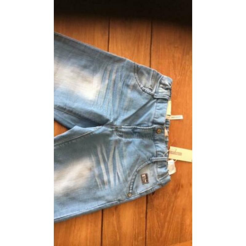 Name It light blue denim 164 14 jaar knoopsgatelastiek NIEUW