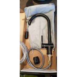 Keukenkraan Ore Zwart met UITREKBARE HALS !!! NwPr.€349.-