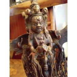 Oude bronzen phurba 34cm (Tibet) uit collect .