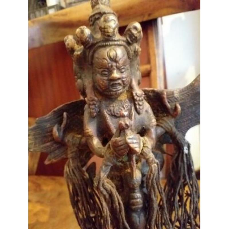 Oude bronzen phurba 34cm (Tibet) uit collect .