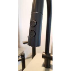 Keukenkraan Ore Zwart met UITREKBARE HALS !!! NwPr.€349.-