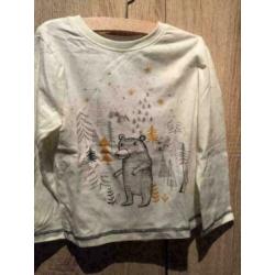 Nieuw bear longsleeves, maat: 110