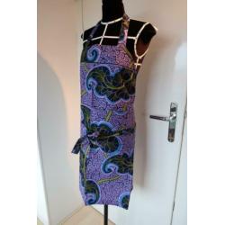 Keuken schort Dewi in Vlisco stof