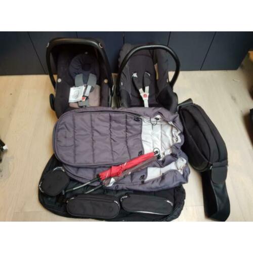 Bugaboo zonnekap, parasol, voetenzak, maxi cosi en meer