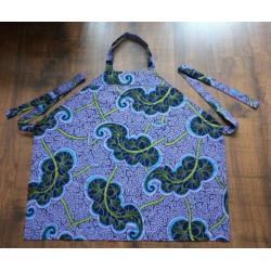 Keuken schort Dewi in Vlisco stof