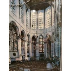 Glas glazen hanger Gouda St Janskerk 25 bij 30 cm