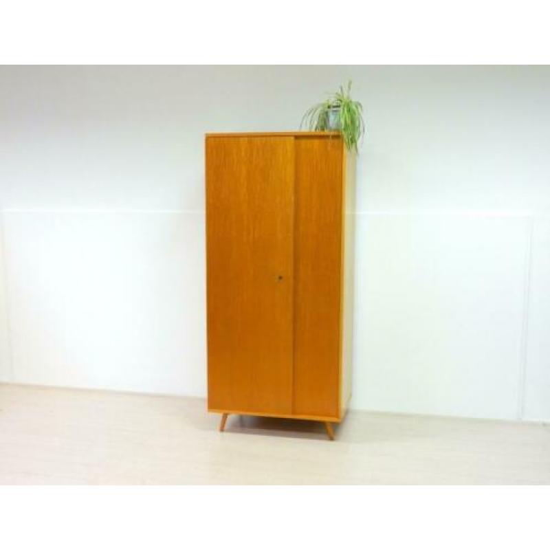 retro vintage kledingkast smal klein jaren 60