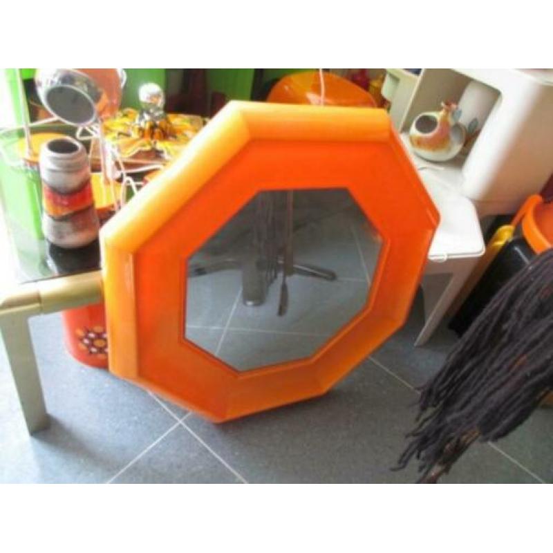 kunststof space age design spiegel jaren 70 vintage retro