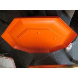 kunststof space age design spiegel jaren 70 vintage retro