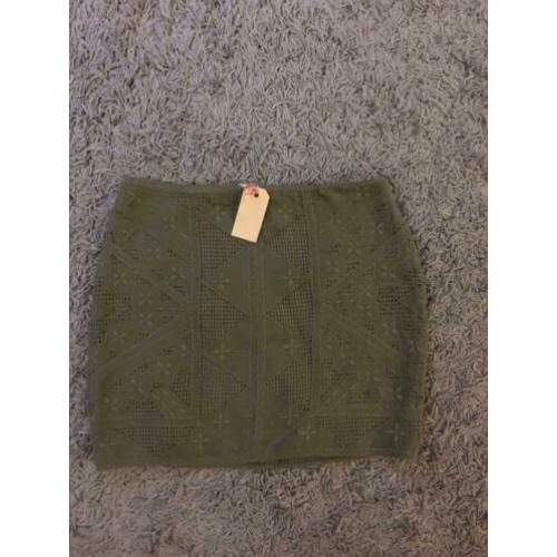 Massimo dutti rokje rok licht groen gevoerd m 38 40 nieuw