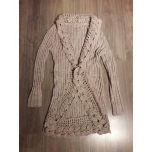 Leuk vest Maat 38 Beige zand