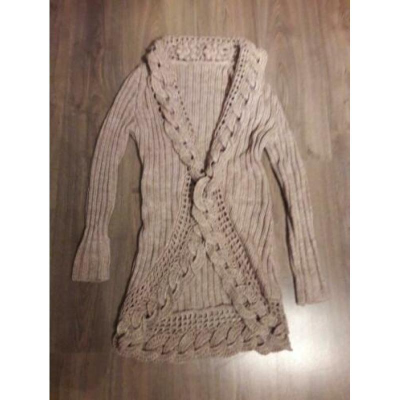 Leuk vest Maat 38 Beige zand
