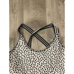 Witte lange travel kruisband jurk Studio anneloes