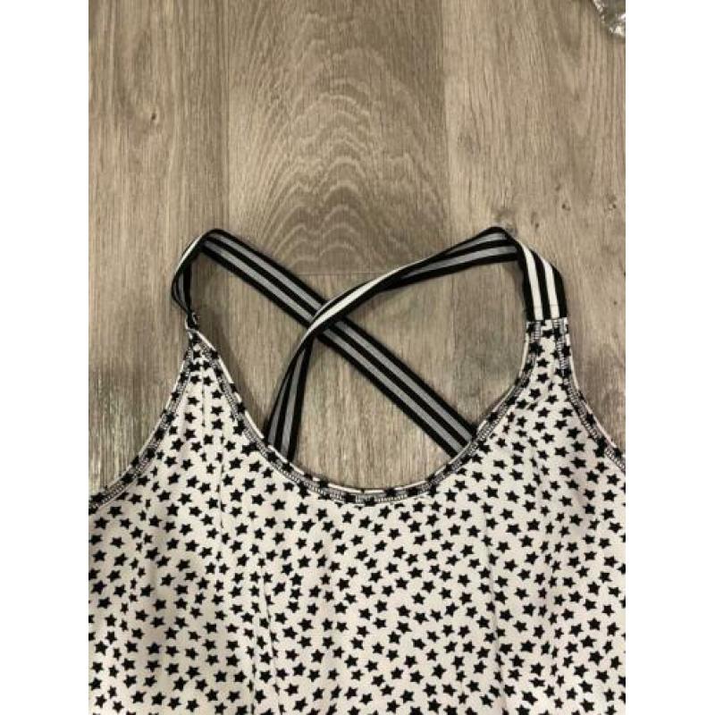 Witte lange travel kruisband jurk Studio anneloes