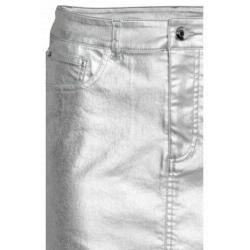 Denim rok zilverkleurig, maat 40, ZGAN