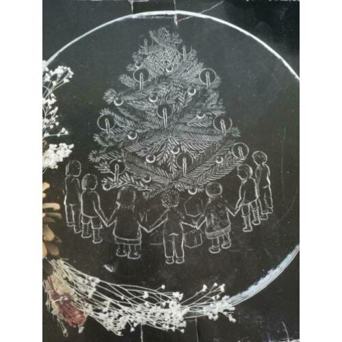 Kerst schaal en bekers