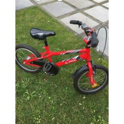 Alpina fiets 16 inch jongens rood