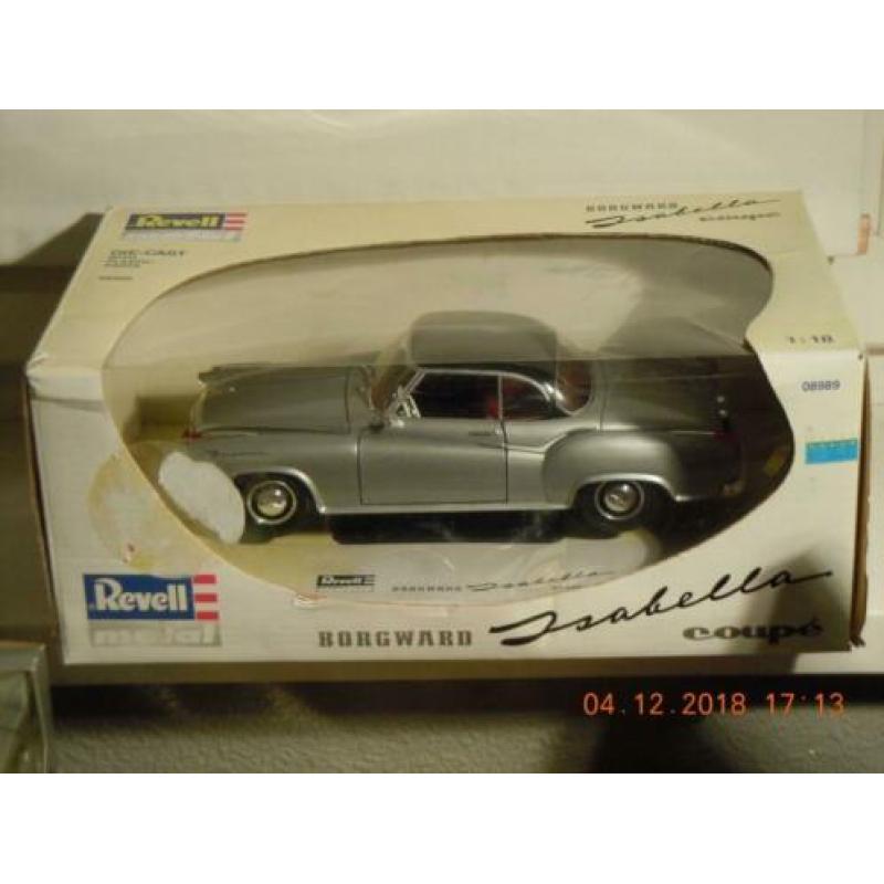 2 x Borgward Isabella cabriolet en coupe. Model nieuw in ovp