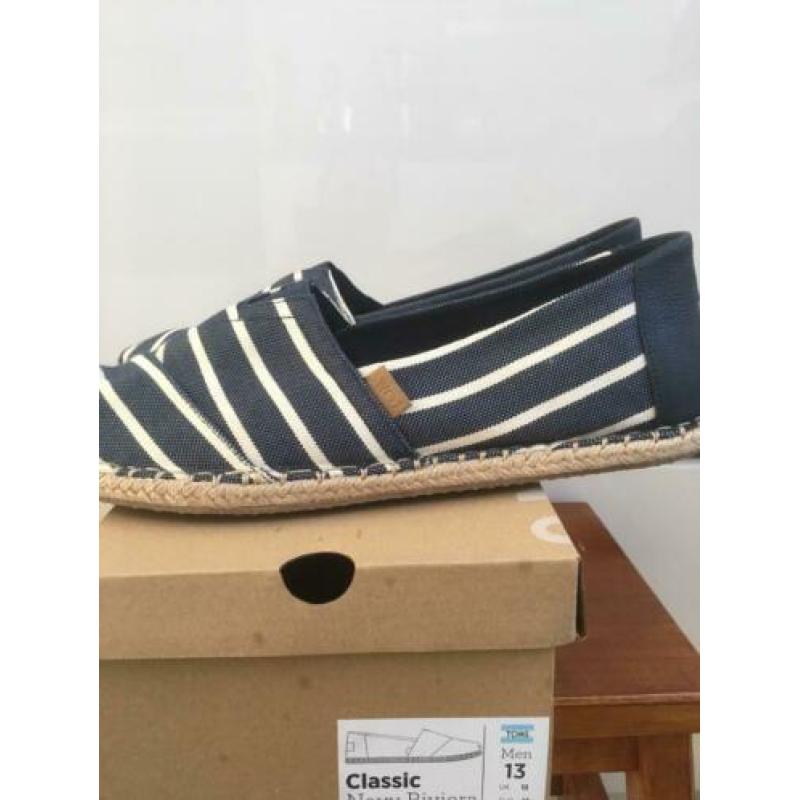 Tom’s maat 46 ongedragen Classic Navy Riviera Stripe