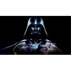 Zilveren Star Wars Darth Vader Hoofd Ring 999 verguld