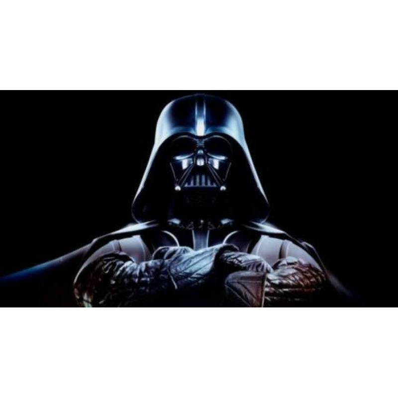 Zilveren Star Wars Darth Vader Hoofd Ring 999 verguld