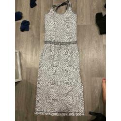 Witte lange travel kruisband jurk Studio anneloes