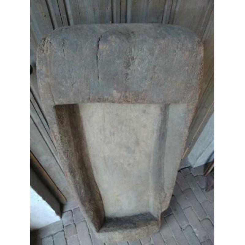 Prachtige grote sobere stoere houten trog voederbak *Etage3*
