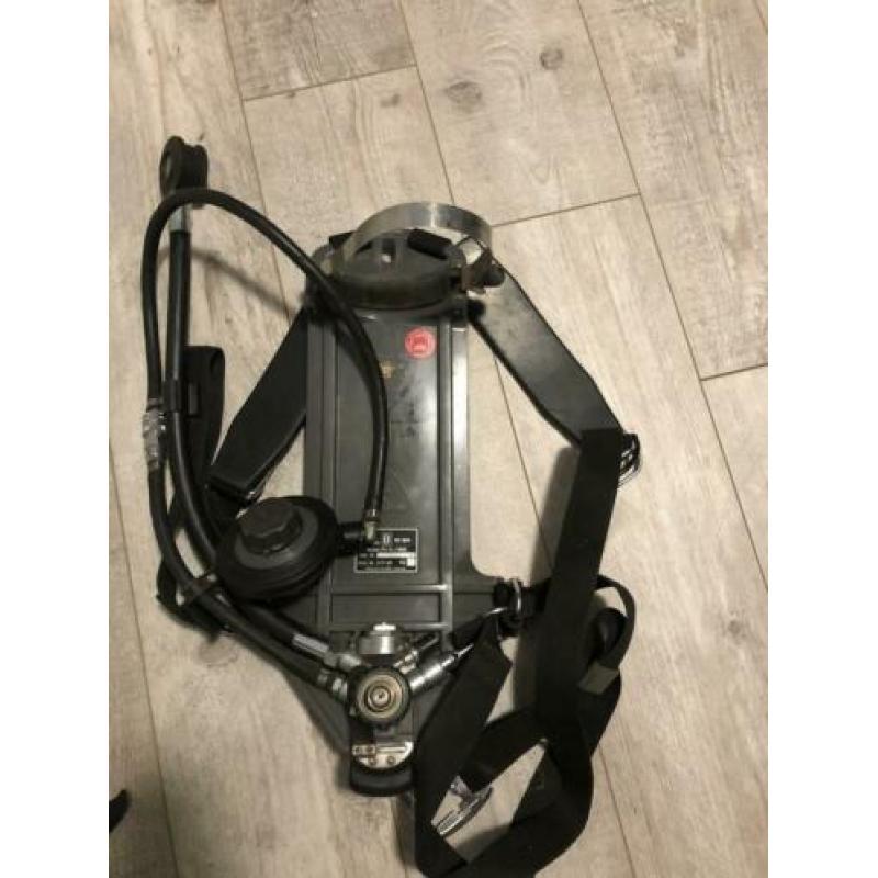 Brandweer antieke ademlucht drager