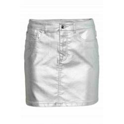 Denim rok zilverkleurig, maat 40, ZGAN