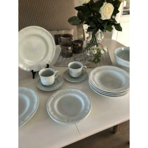 Riviera Maison Cote este servies blauw