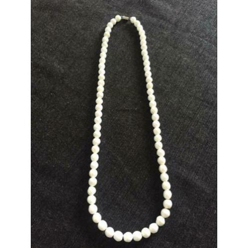 Ketting met opal/parels wit, zeer mooi
