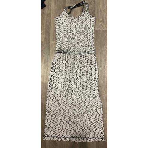 Witte lange travel kruisband jurk Studio anneloes