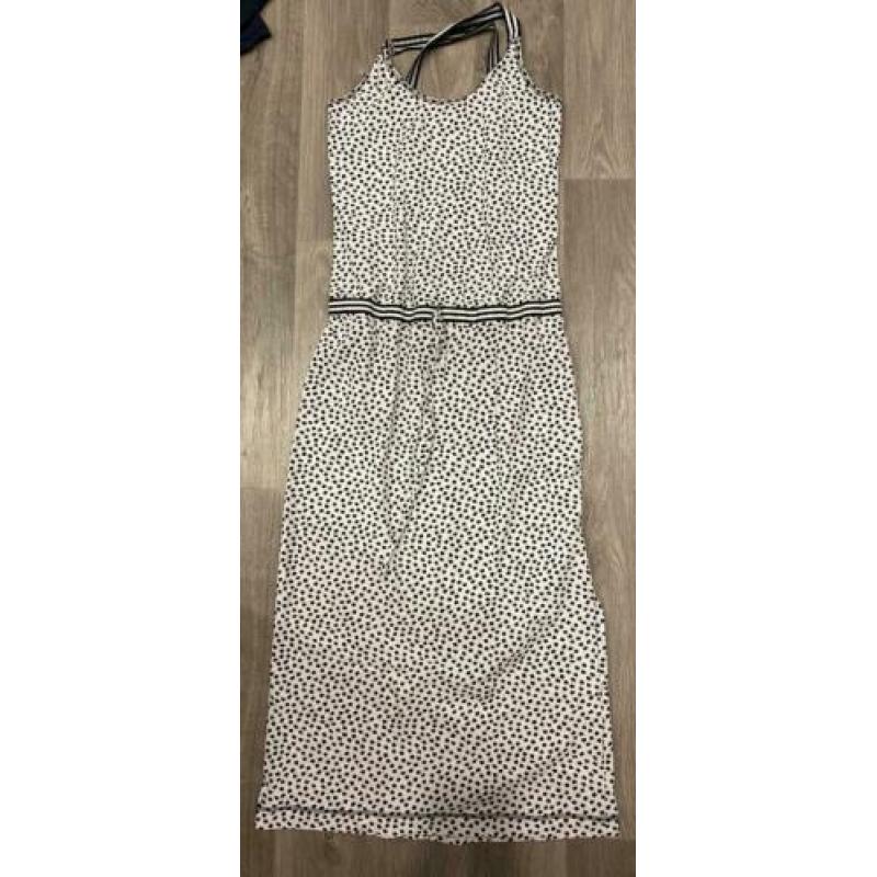Witte lange travel kruisband jurk Studio anneloes