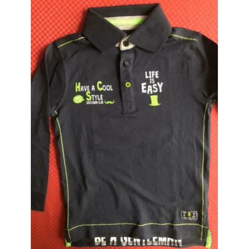 Blue Seven shirt mt 128 nieuw donkerblauw
