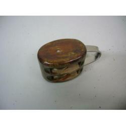Houten Blokken / Katrollen, dubbelschijfs + hondsvot, 10 mm