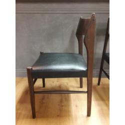 Vintage eetkamerstoelen hout jaren 60 70 mid century stoel