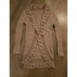 Leuk vest Maat 38 Beige zand