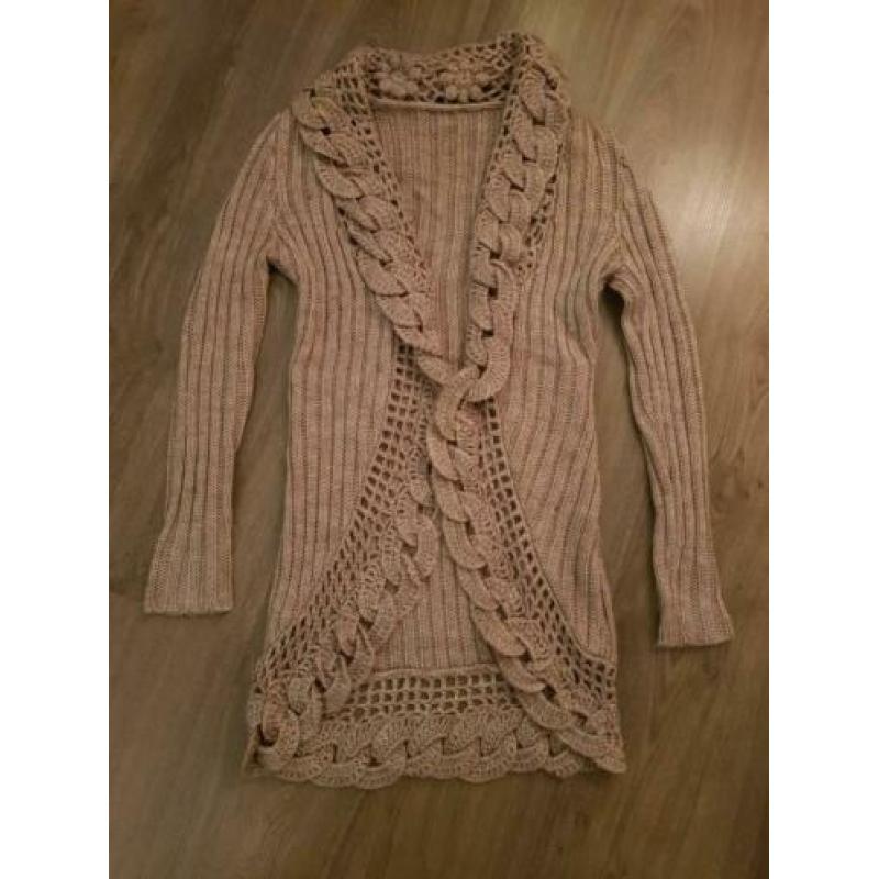 Leuk vest Maat 38 Beige zand